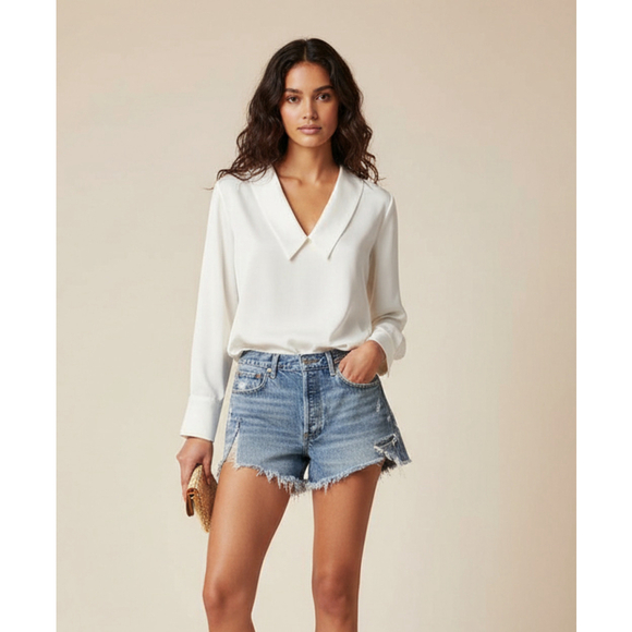 Agolde Pants - AGOLDE Parker Vintage Fray Cut Off Shorts Women’s Size 29 Swapmeet Distressed